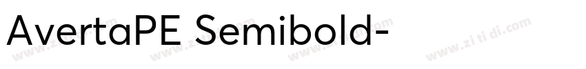 AvertaPE Semibold字体转换